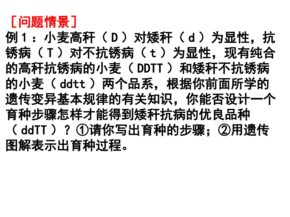 第六章_第1节杂交育种与诱变育种讲课_第1页
