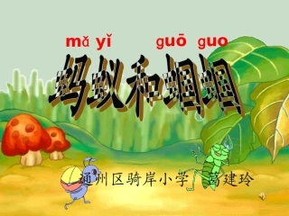 蚂蚁和蝈蝈课件