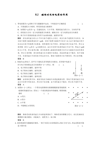 磁场对运动电荷的作用