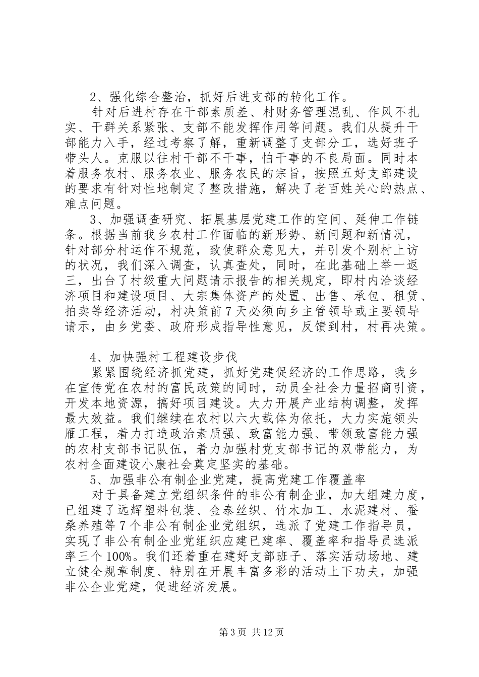 党委书记践诺述职报告_第3页