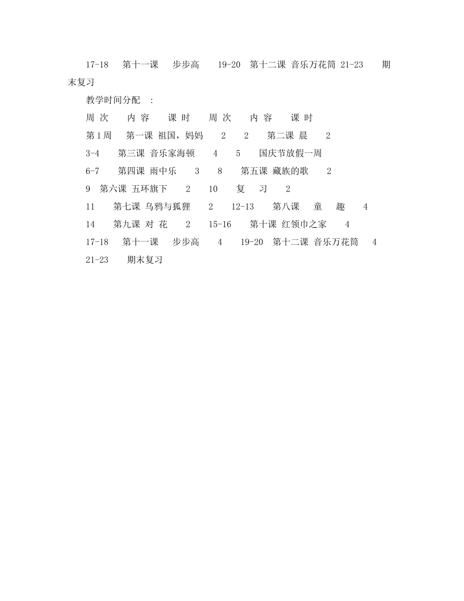 2020年湘教版音乐教学工作计划范文_第3页