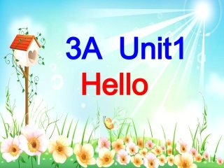 三年级英语上册u1第一课时课件