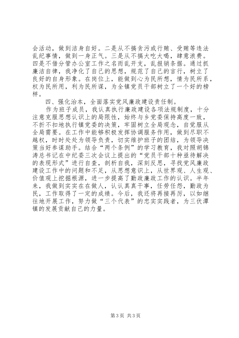 党委宣传委员述廉报告_第3页