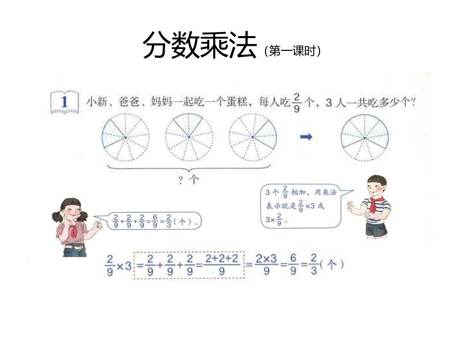 六年级数学上册2分数乘法1分数乘法第一课时课件_第2页