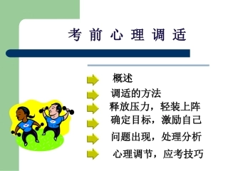 考前心理调试(淑清）