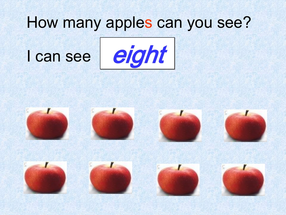 人教PEP版英语三年级下册Unit6《how_many》第一课时课件_2_第3页