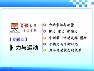 力与运动(5--6单元）