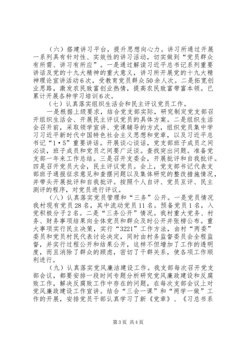 村书记党建工作述职报告_第3页