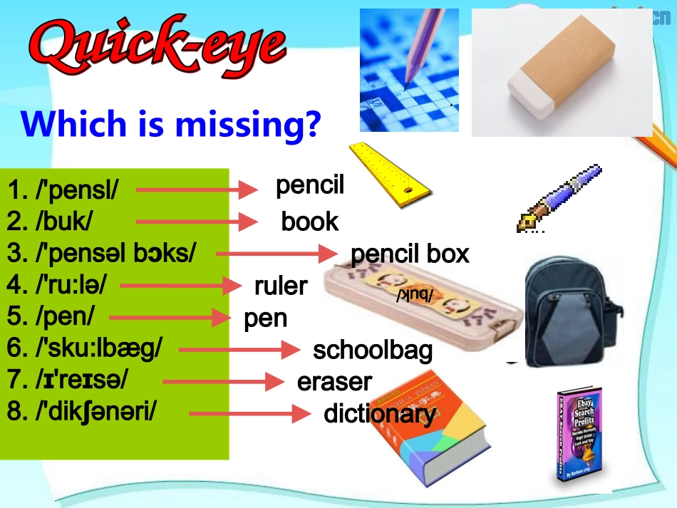 新版人教版新目标七年级英语上册第三单元第一课时课件_第2页