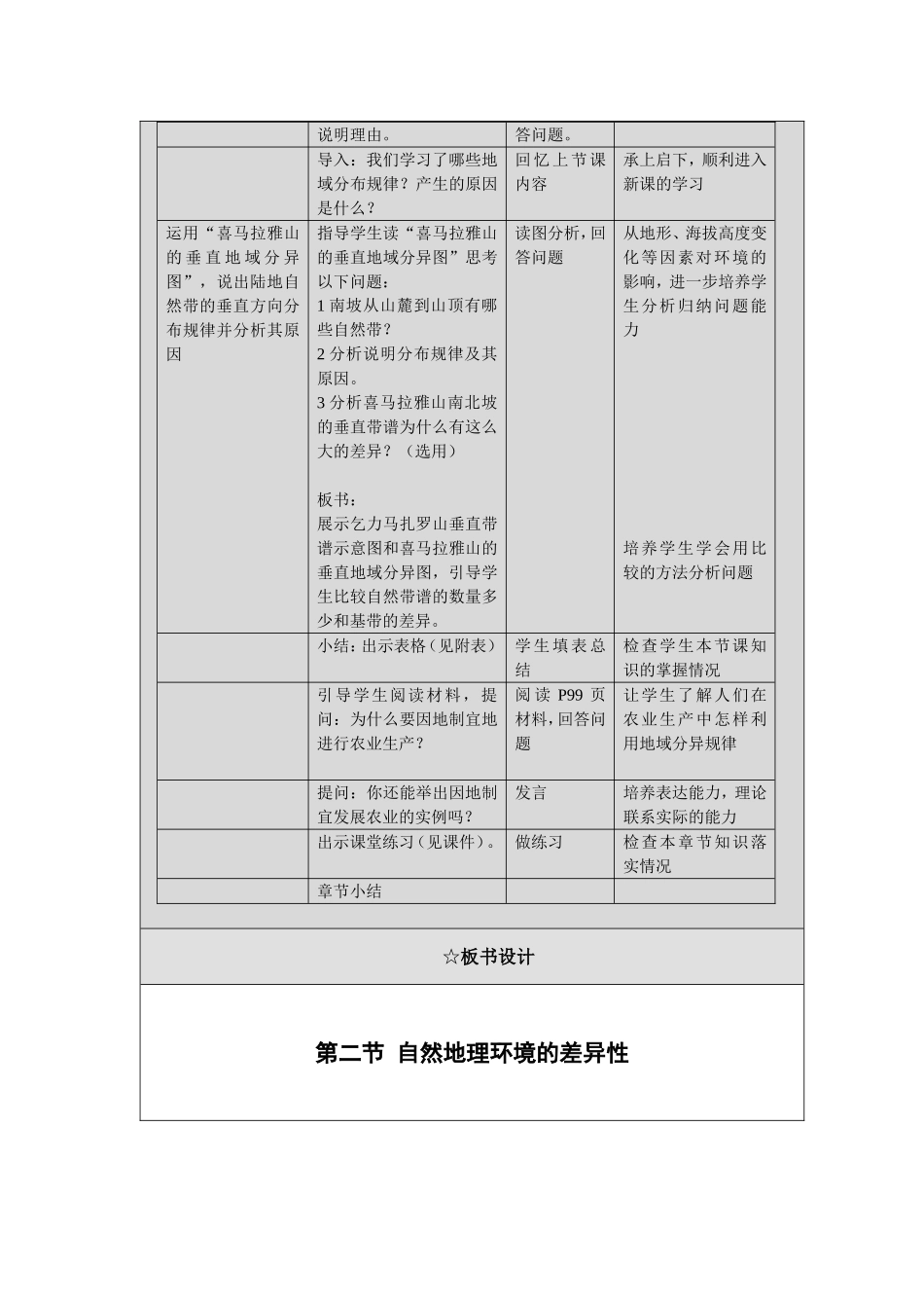 自然地理环境的差异性教学案例_第3页