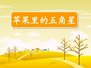苹果里的五角星