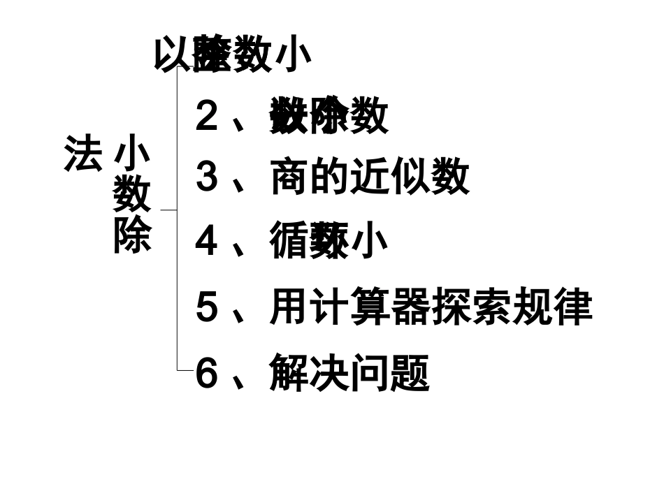 人教版五年级上小数除法整理与复习2_第2页