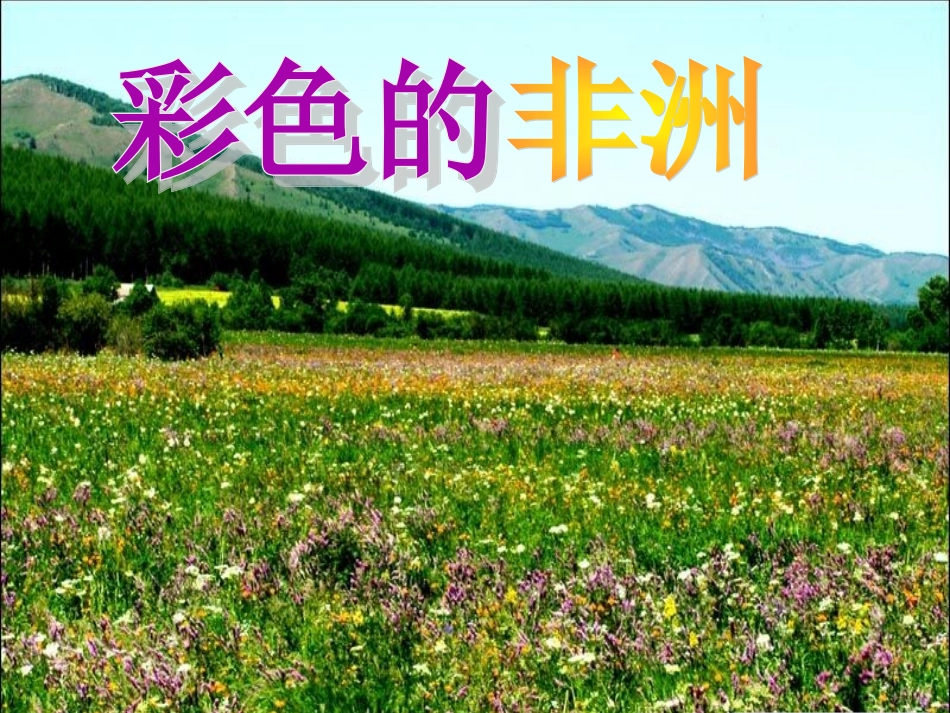 《彩色的非洲》课件1_第2页