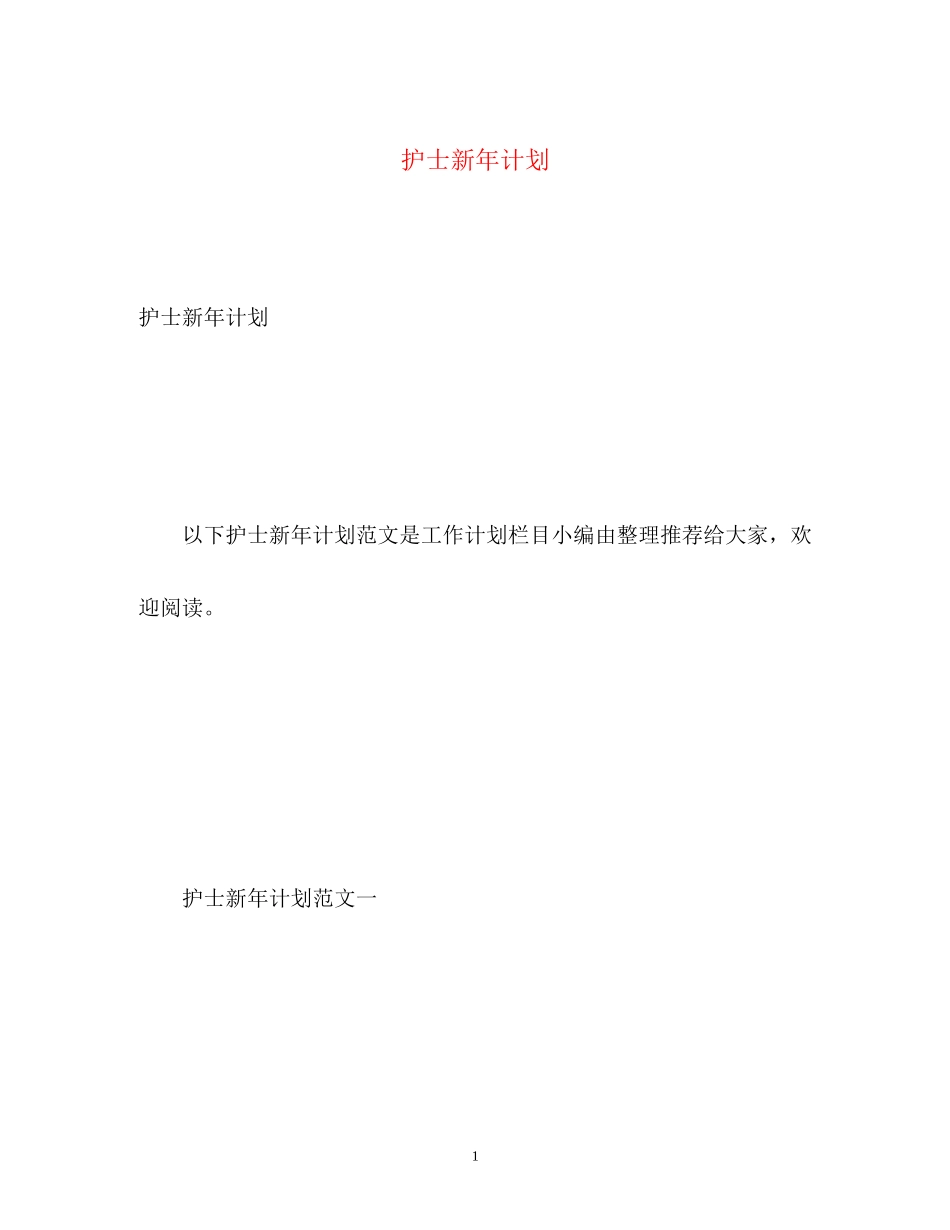 护士新年计划2)_第1页