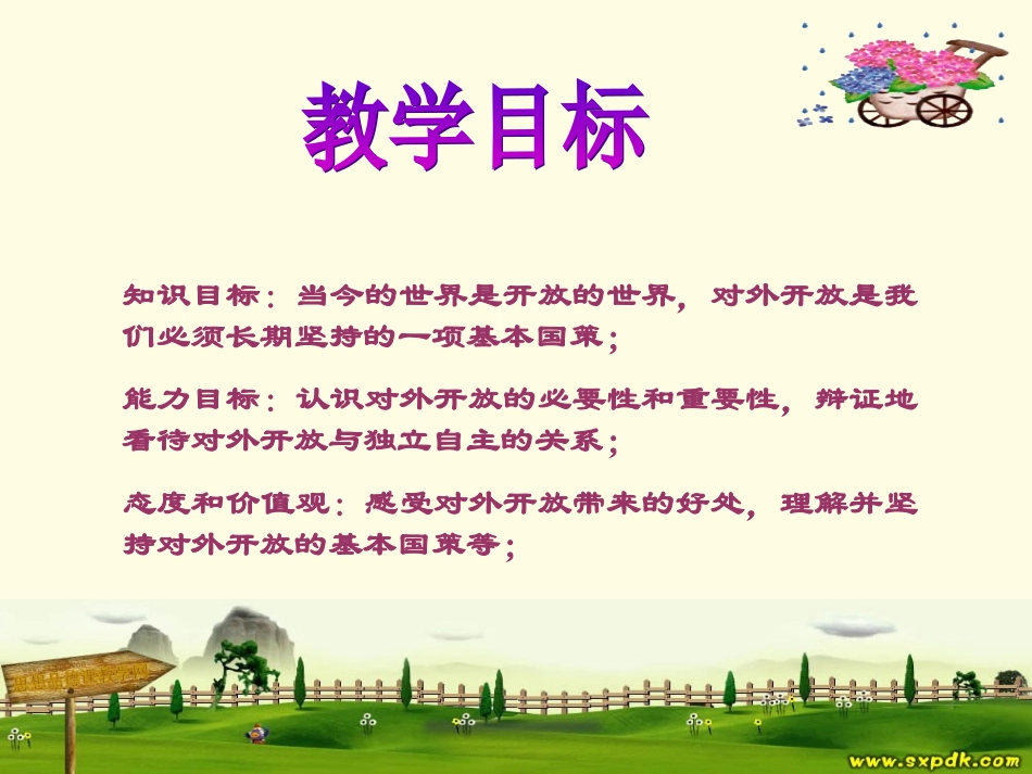 对外开放的基本国策_说课稿_第3页