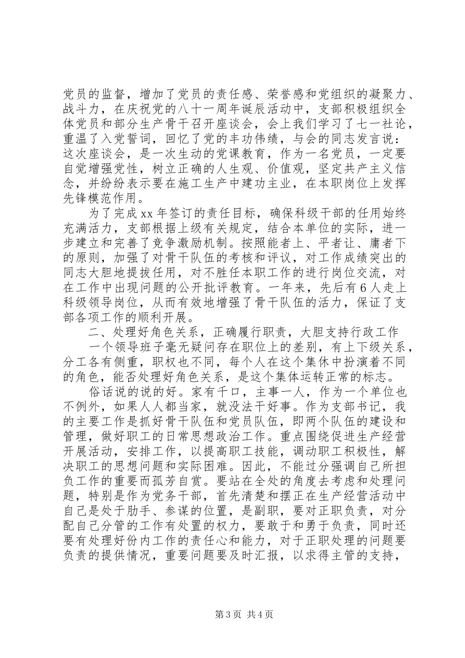 20XX年公司党支部书记述职报吿_第3页