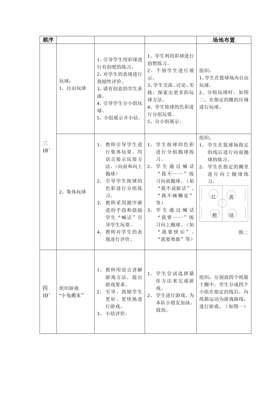 小学体育课教案《球类游戏》_第3页
