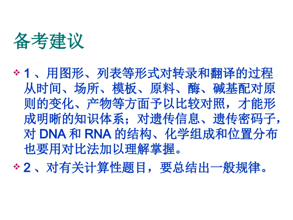 （上课）高考复习课件：基因指导蛋白质的合成_第3页