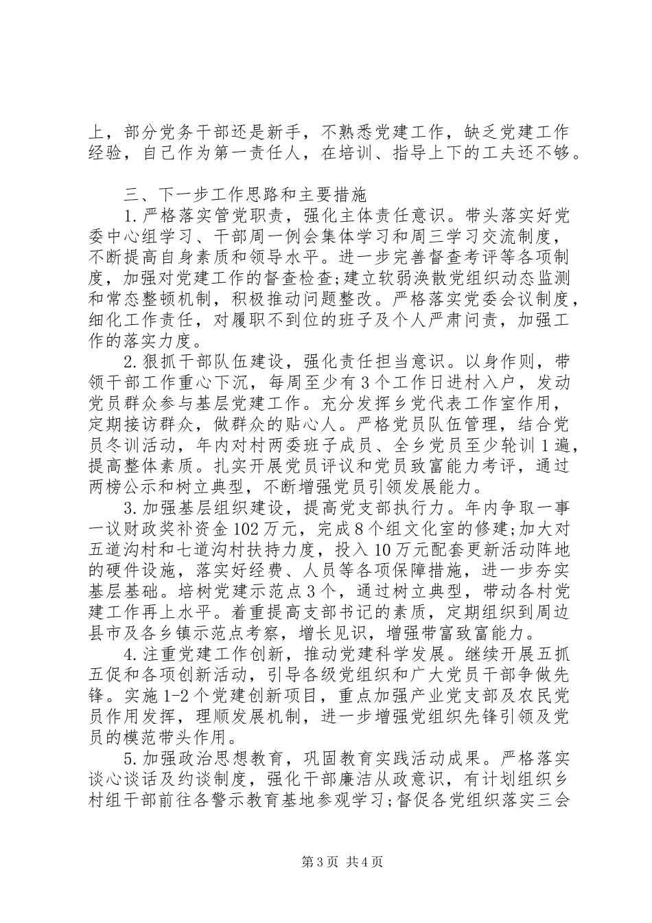 20XX年乡党委副书记述职报告范文_第3页