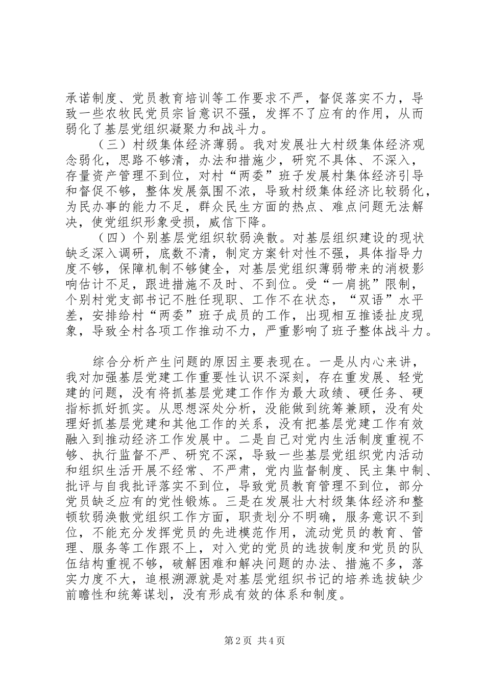 XX年村长上半年述职报告范文_第2页