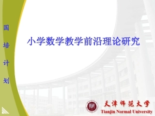 小学数学教学前沿理论