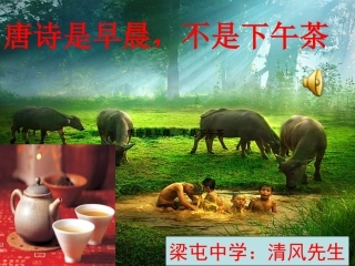 唐诗是早晨_不是下午茶