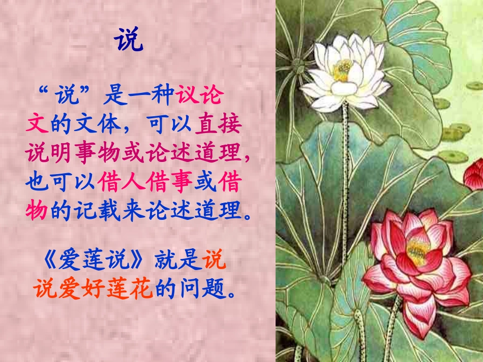 爱莲说复习课件[1]_第1页