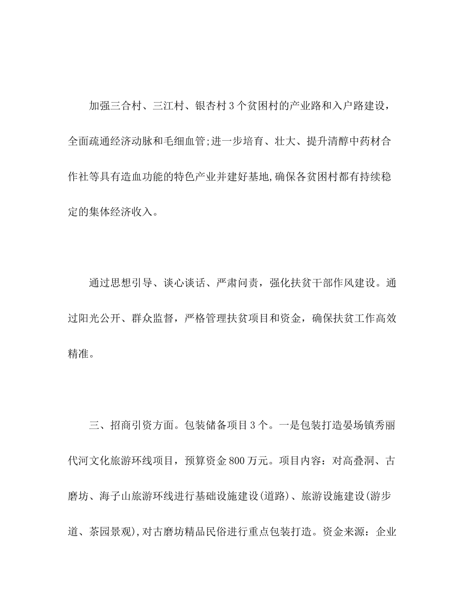 乡镇年度工作计划及招商引资计划2)_第3页