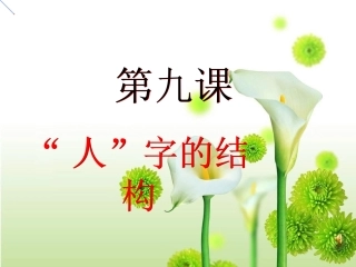 思想品德：第九课《“人”字的结构》课件（教科版七年级上）