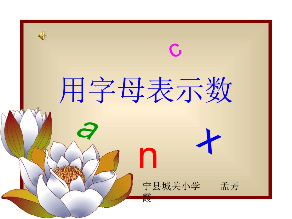 用字母表示数 (9)_第1页