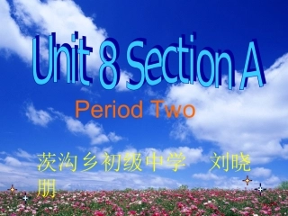 七年级下英语UNIT8课件刘晓朋