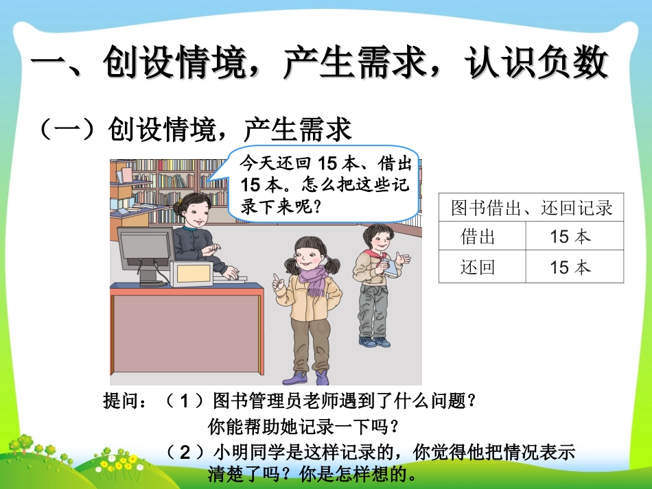 人教版六年级数学：负数_第2页