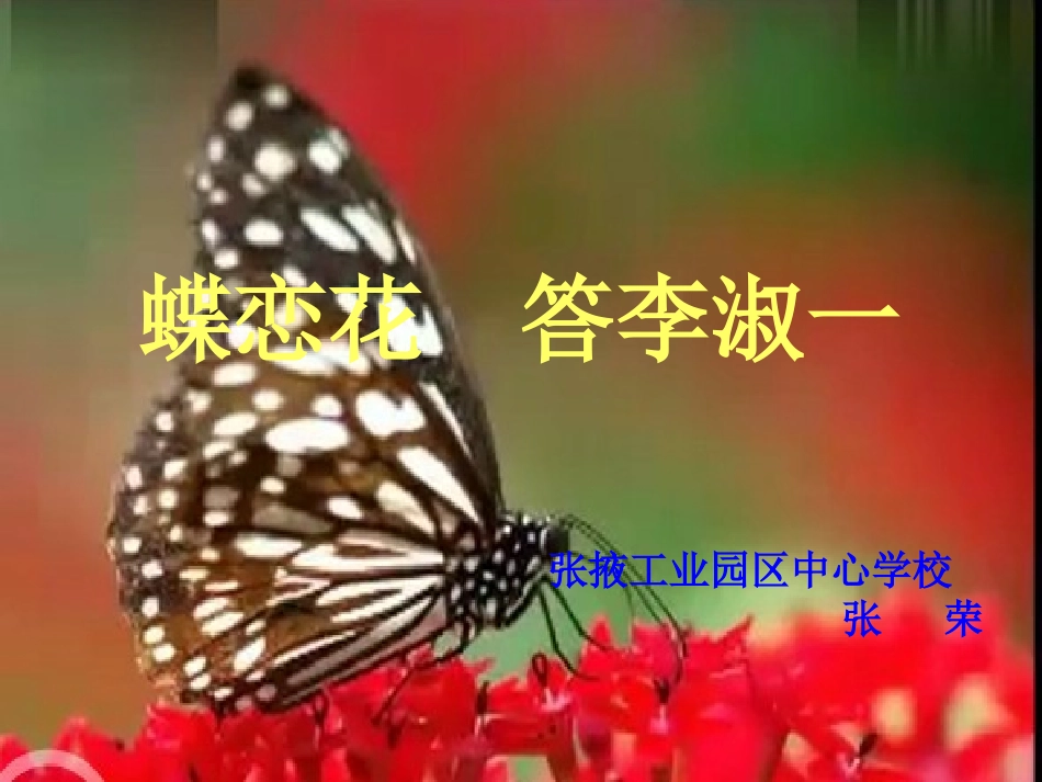 蝶恋花·答李淑一_第1页