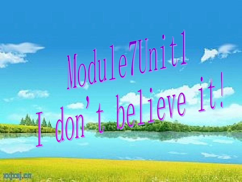 I_don't_believe_it公开课_第1页