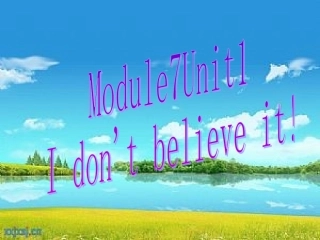 I_don't_believe_it公开课