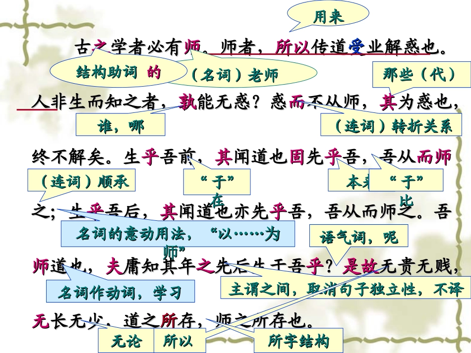 《师说》高三精品复习课件_第2页