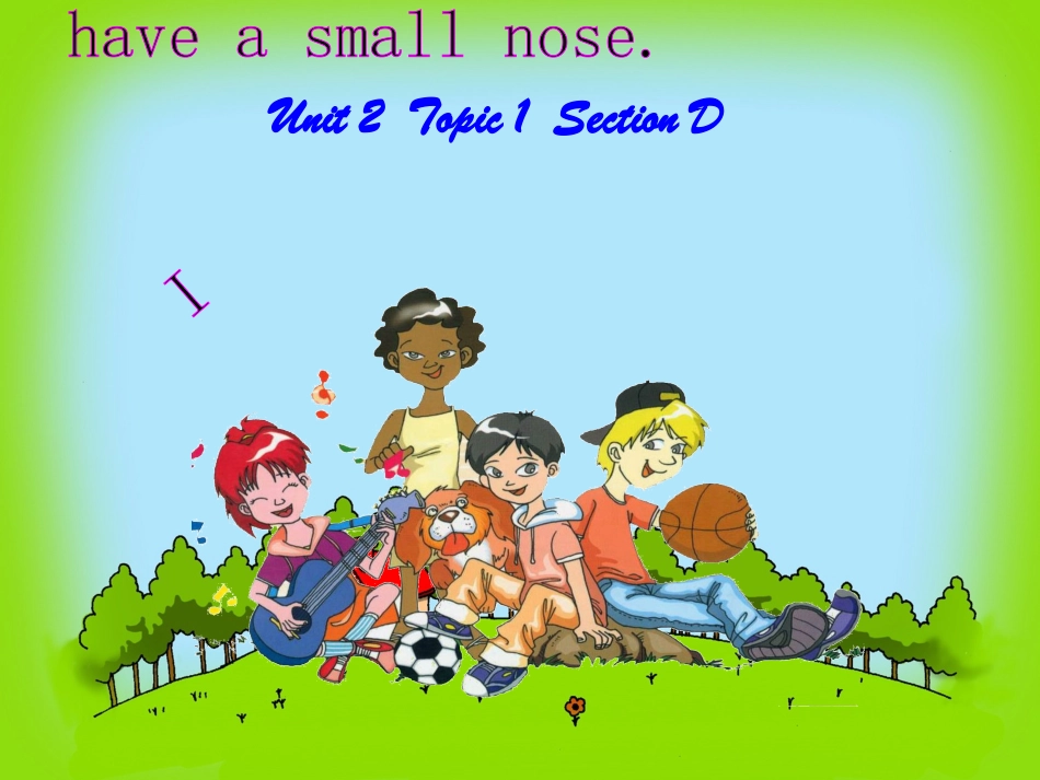 仁爱英语七年级英语课件unit2topic1sectionD_第1页