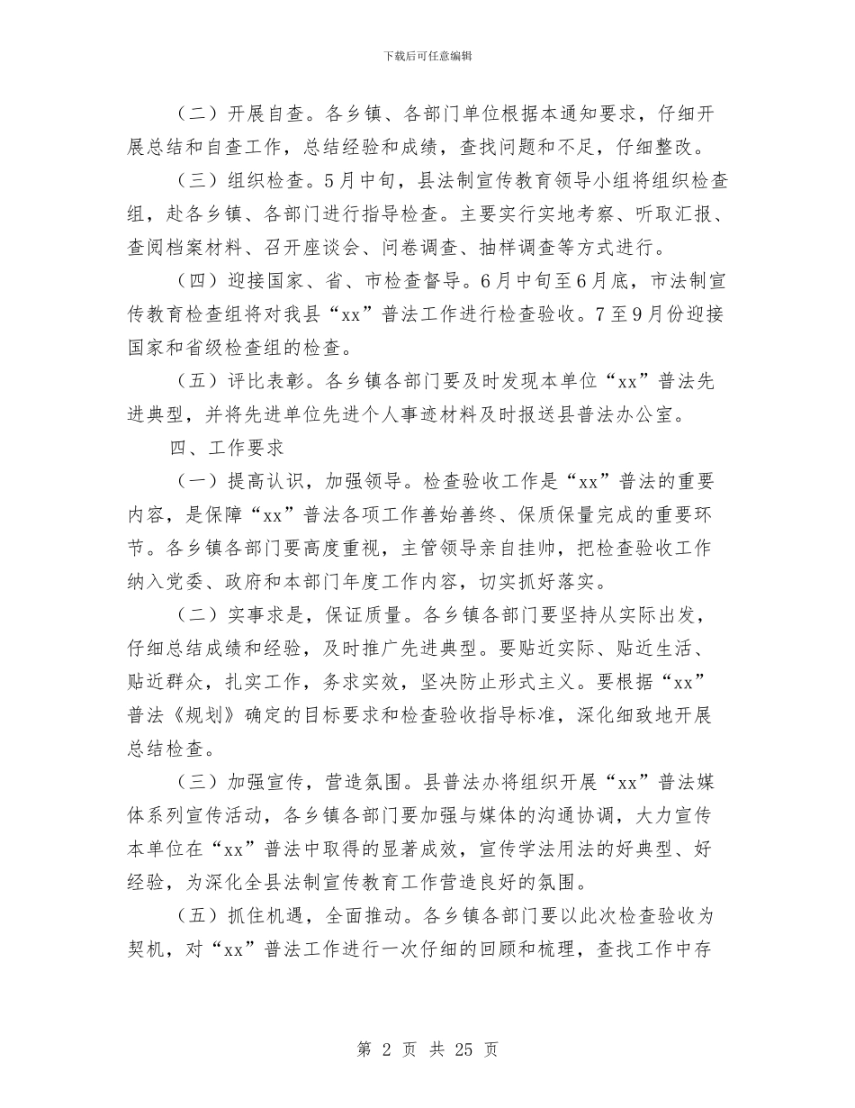 “六五”普法总结验收工作方案与“六城联创”工作总结汇编_第2页