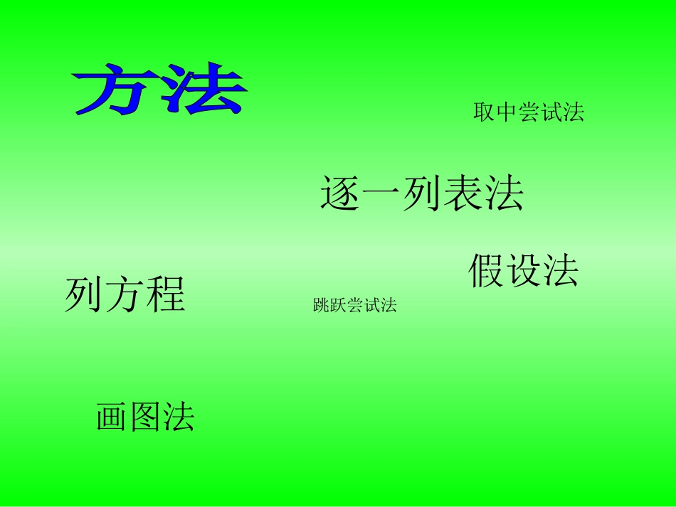 人教版六年级数学上册《鸡兔同笼》_课件_第3页