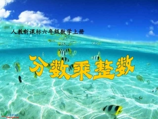 人教新课标数学六年级上册《分数乘整数_1》PPT课件