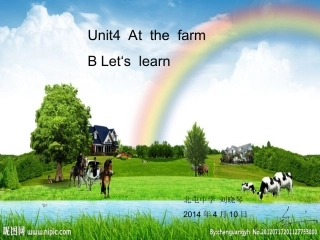 四年级英语下册Unit6AtaFarmLet’slearn第二课时课件
