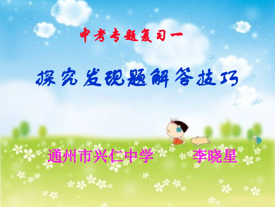 中考专题综合探究题_第1页