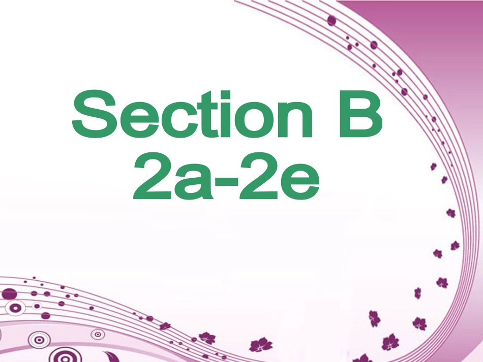 九年级第五单元SectionB2a--2e_第2页