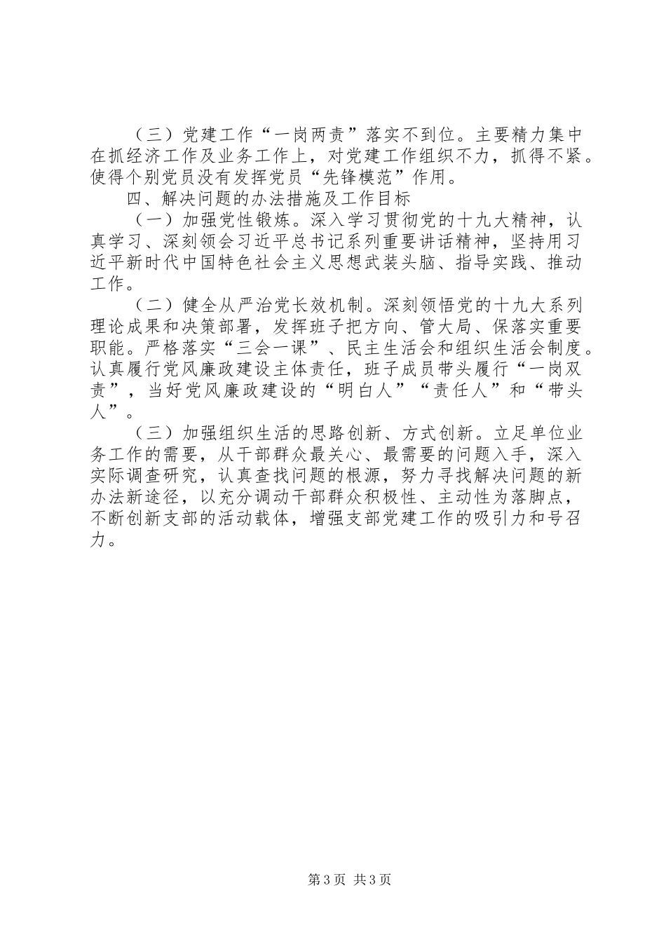 卫生监督所支部书记抓基层党建述职报告_第3页