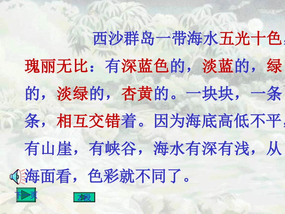 小学三年级上册语文第二十二课富饶的西沙群岛PPT课件2_第3页