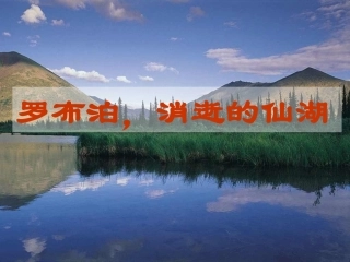 人教版八年级语文下册《罗布泊消逝的仙湖》