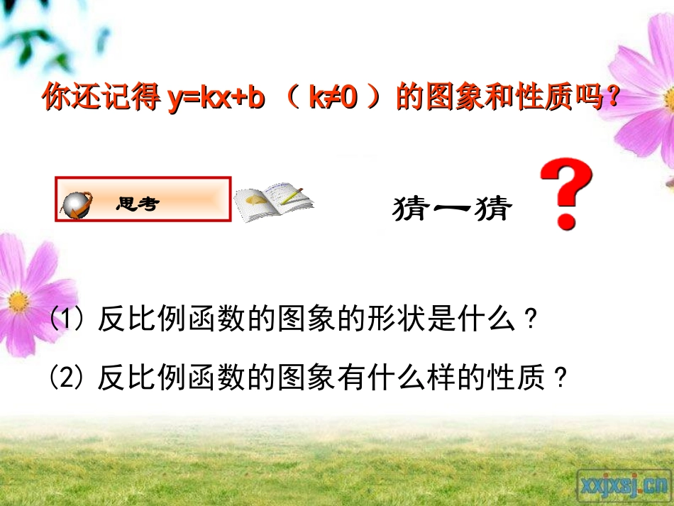 反比例函数的图像与性质课件1211_第2页