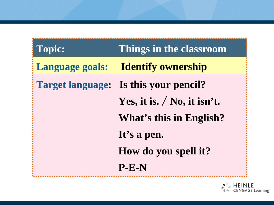 新目标七年级英语上册《Unit3Isthisyourpencil》课件4_第2页