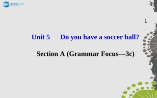 七年级英语上册Unit5Doyouhaveasoccerball？SectionA（GrammarFocus—3c）