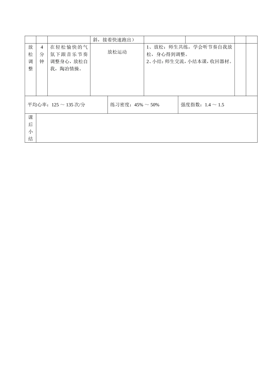 米跑素质练习教案_第3页